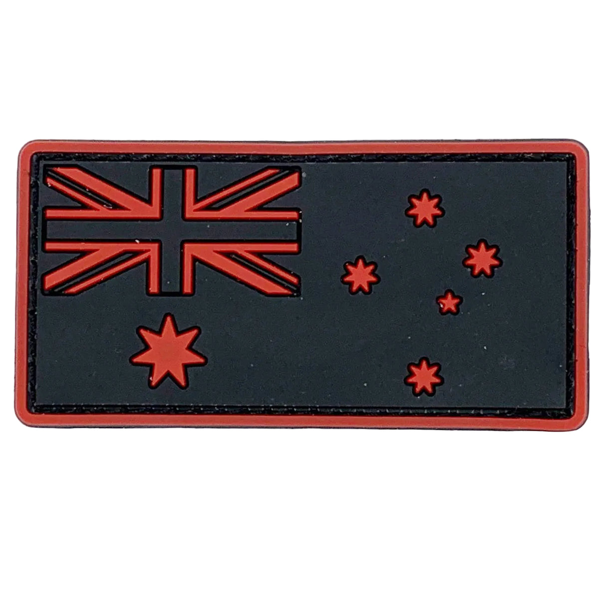 Australia Red Flag PVC Patch. Size: 7.8x4cm