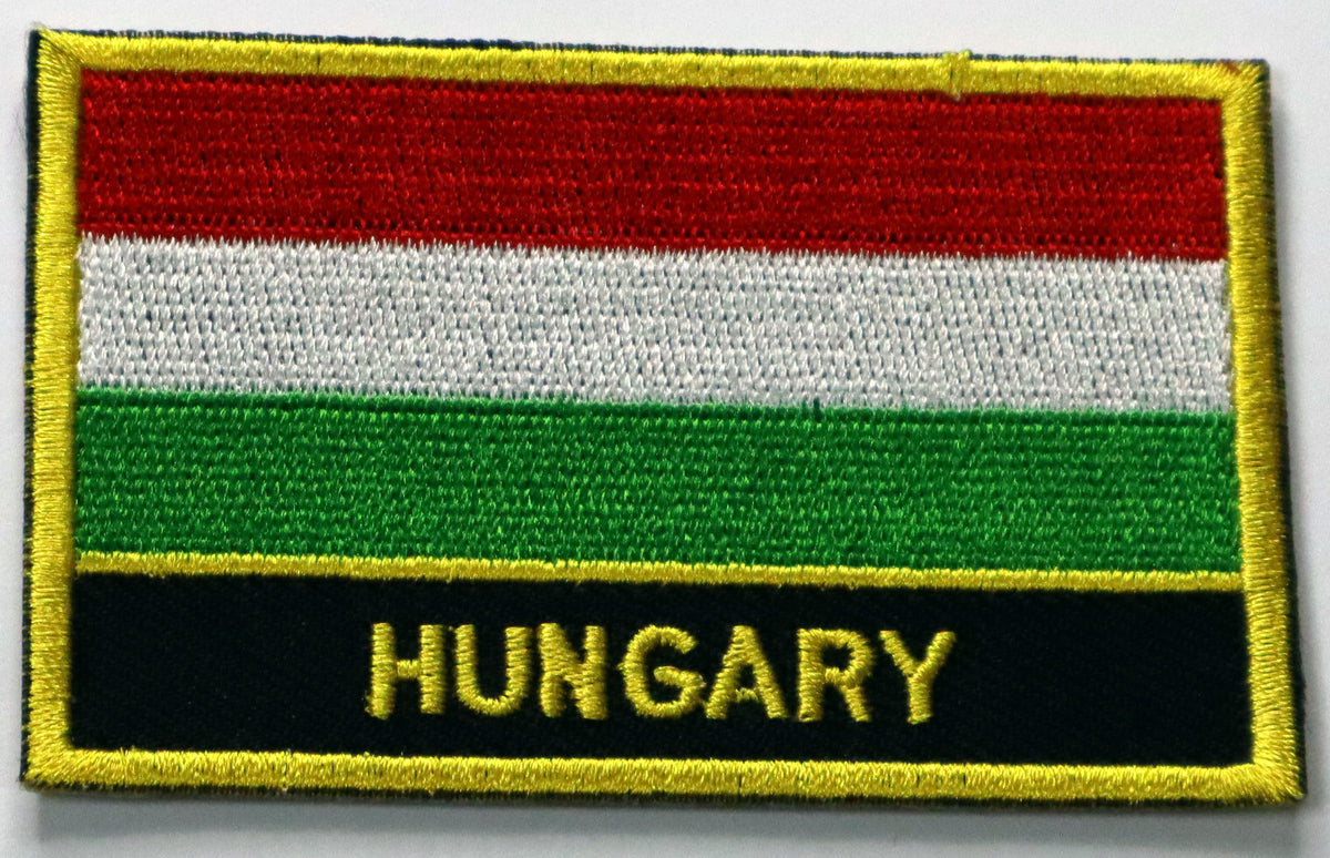 Hungary Flag Iron On Patch. Great for attaching to your jackets, shirts, pants, jeans, hats. Size: 8x5cm