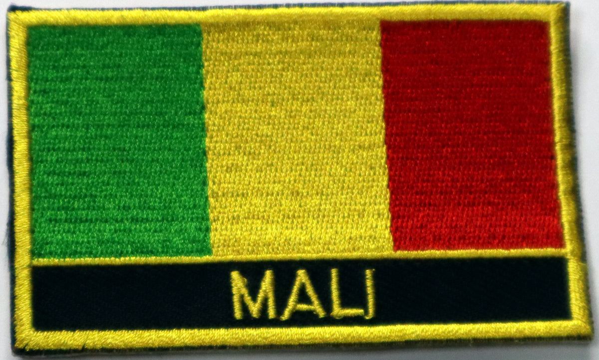 Mali Flag Iron On Patch. Great for attaching to your jackets, shirts, pants, jeans, hats. Size: 8x5cm