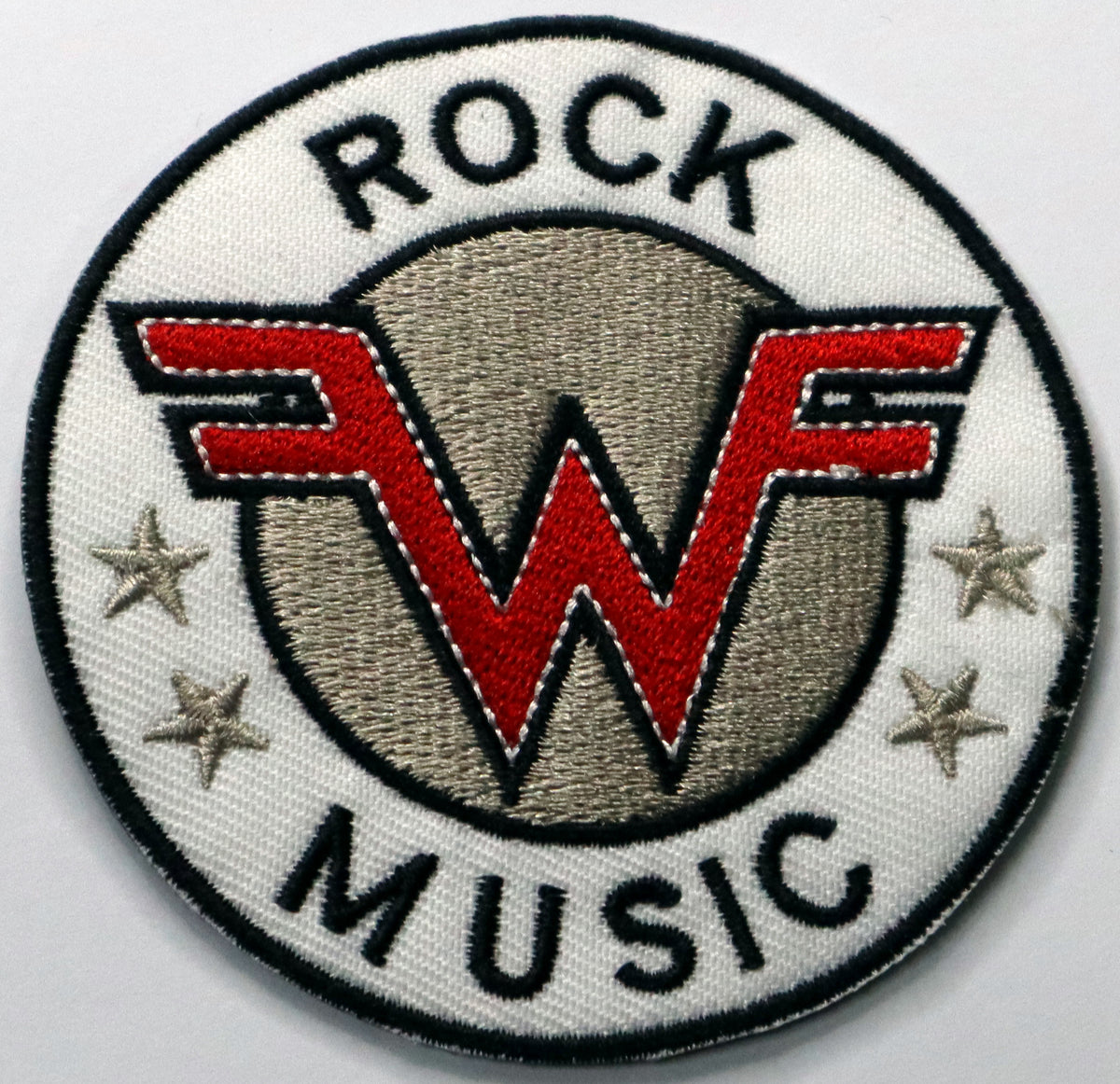 Rock music Iron On Patch. Great for attaching to your jackets, shirts, pants, jeans, hats. Size: 7.3cm