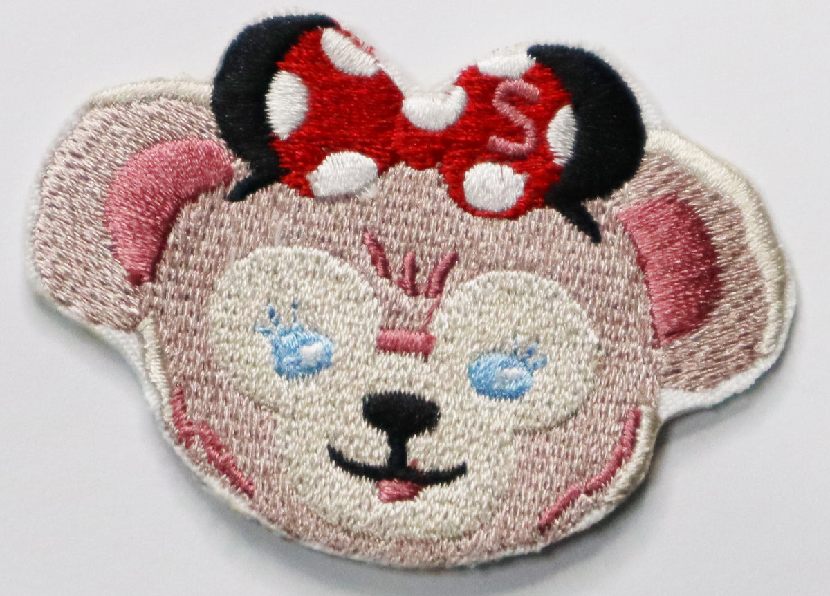 Teddy Bear Head Iron On Patch. Great for attaching to your jackets, shirts, pants, jeans, hats. Size: 6x4.3cm