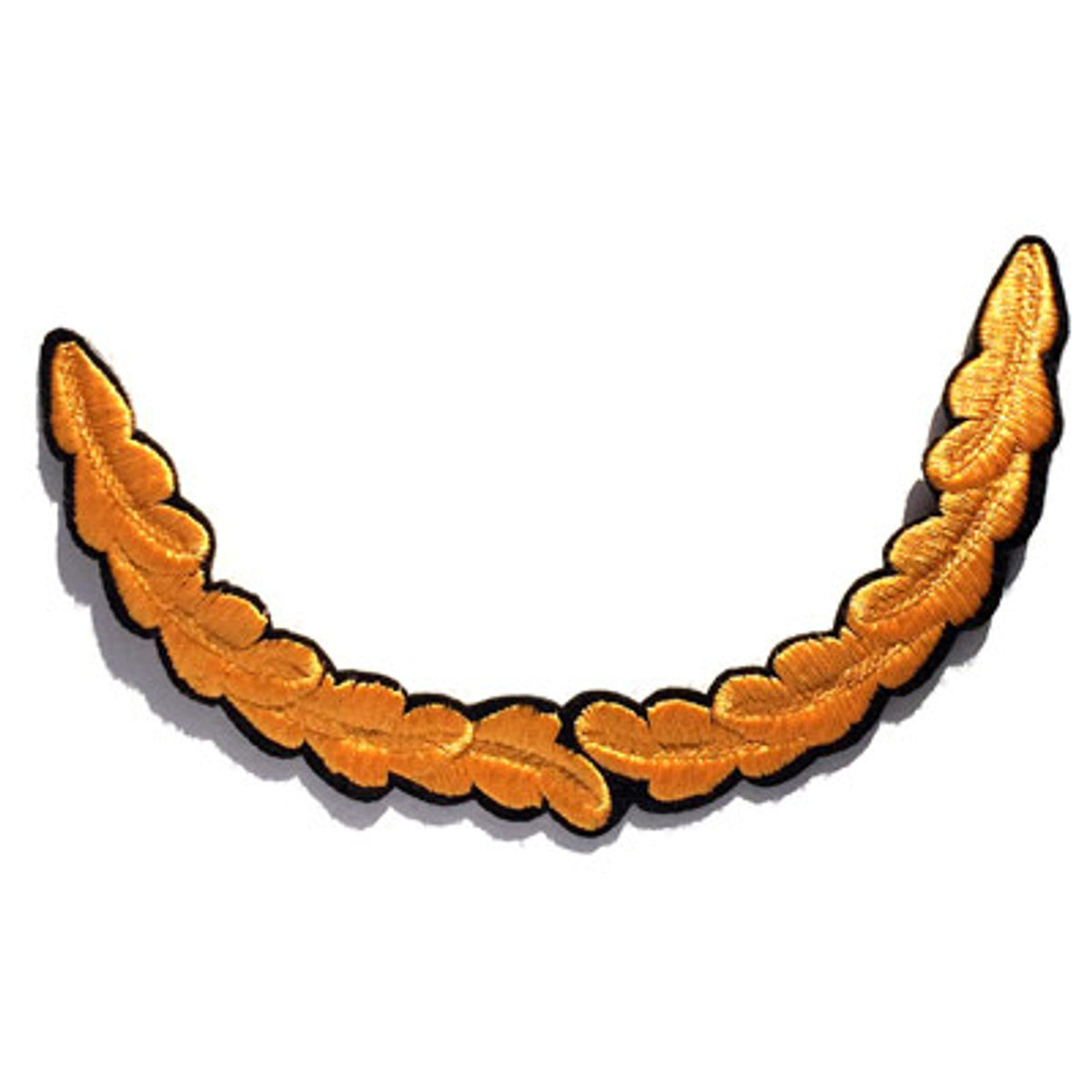 Quality embroidered Senior Officer Oak Leaf with a Flock Iron-on backing from the military specialists today. This Single Oak Leaf can be easily added to your cap peak with the Iron-on backing, adding to your existing cap. Specifications: Materials: Embroidered detail, Flock Iron-on backing Colour: Gold, black Size: One size, designed to fit most uniform cap brims www.moralepatches.com.au