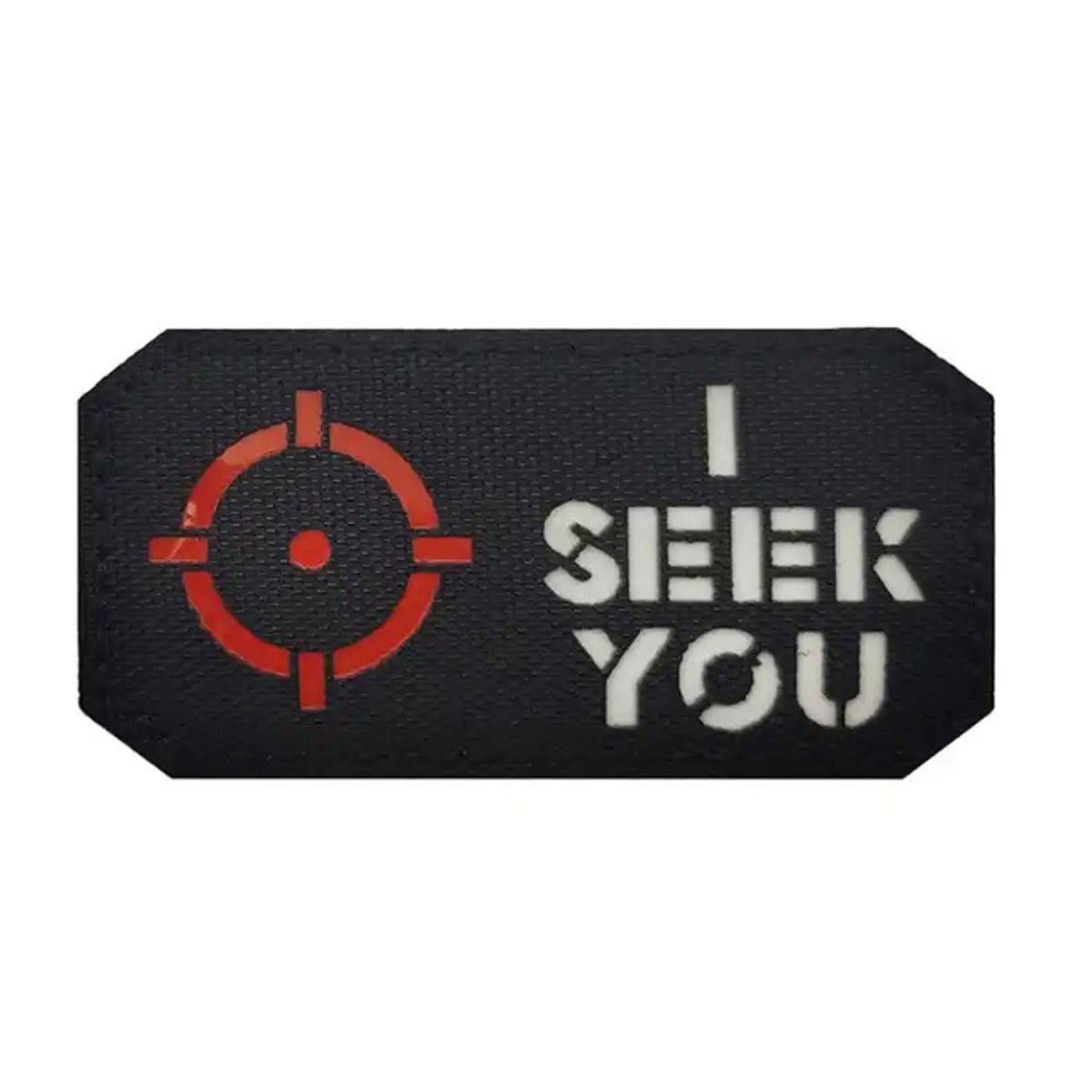 I Seek You Laser Cut Black IR Patch Hook & Loop. Size: 8x4cm HOOK AND LOOP BACKED PATCH(BOTH PROVIDED) www.moralepatches.com.au