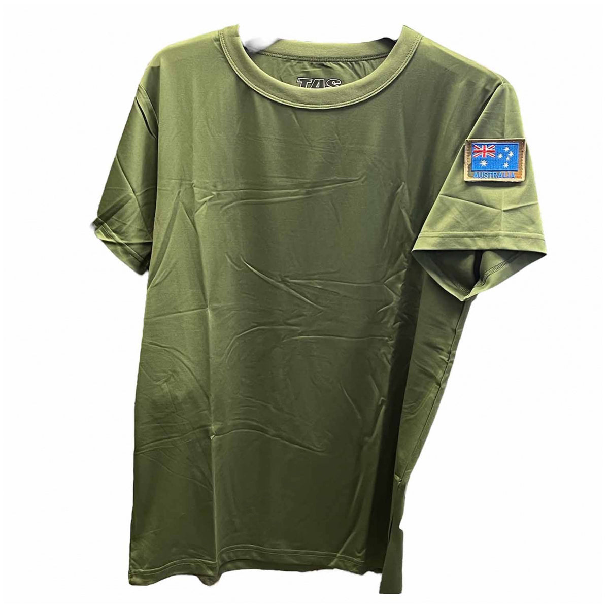 The quickdry fabric is designed to effectively move moisture away from the skin and through the fabric to the outer layer allowing for increased comfort Made from moisture wicking, hydrophobic polyester/ spandex material, and is an easy fit to full stretch Featuring a crew neck design, UV protection and easy care material, there is no need to iron. Just wash, dry and wear! This new style quickdry shirt has a shoulder patch for you to put a velcro patch on. www.moralepatches.com.au