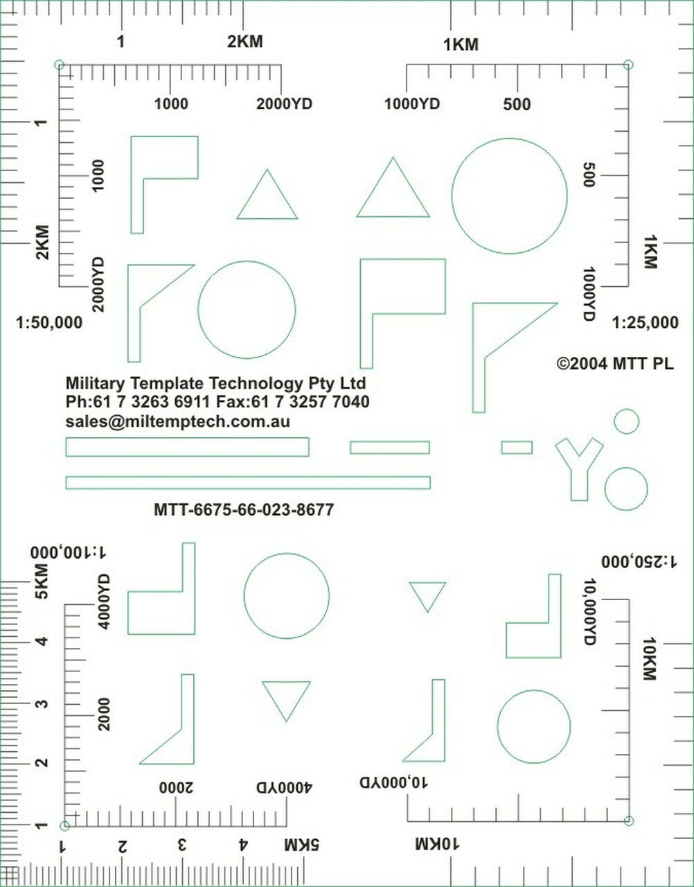 Stencil NSN 6675-66-023-8677 PLEASE NOTE, IMAGES FOR ILLUSTRATION PURPOSES ONLY. THE NEW BATCH IS BLUE IN COLOUR