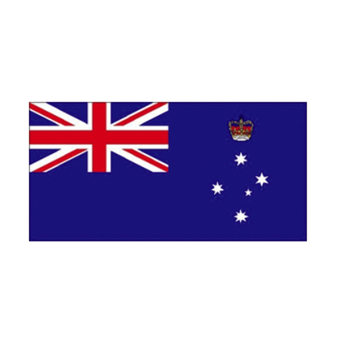 First flown from the HMVS Nelson on the 9th February 1870, on the occasion of the state of Victoria becoming the first Australian colony acquire a warship, this flag has been relatively unchanged in 150 years. The flag features the British Blue Ensign defaced with the Southern Cross in the fly, above which floats the crown. You’ll notice that each star points toward the top of the flag. www.moralepatches.com.au