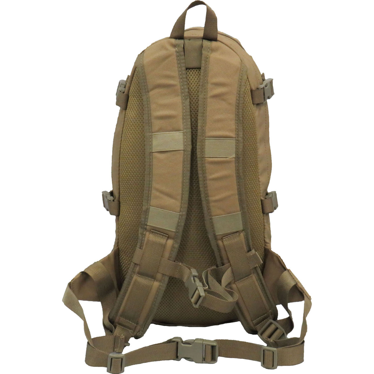 12L capacity Heavy duty 900D 2 coats PU fabric Neoprene insulated Flat opening front pocket with organiser Bonus 2L wide mouth EVA bladder with neoprene hose cover Side compression straps Front attachment straps Heavy duty shock cord Breathable foam mesh back Padded shoulder straps with sternum strap