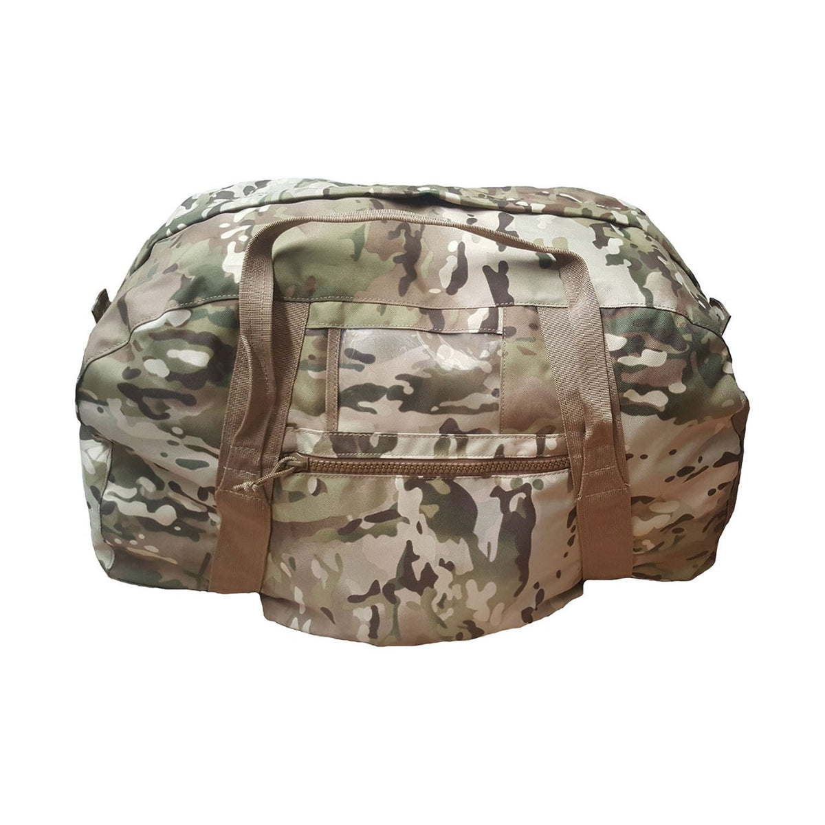 Full size military specification Heavy duty 900D 2 coats PU fabric Heavy duty waterproof PVC base Heavy duty webbing Storm flap over zipper Reinforced stress points Clear PVC ID sleeve