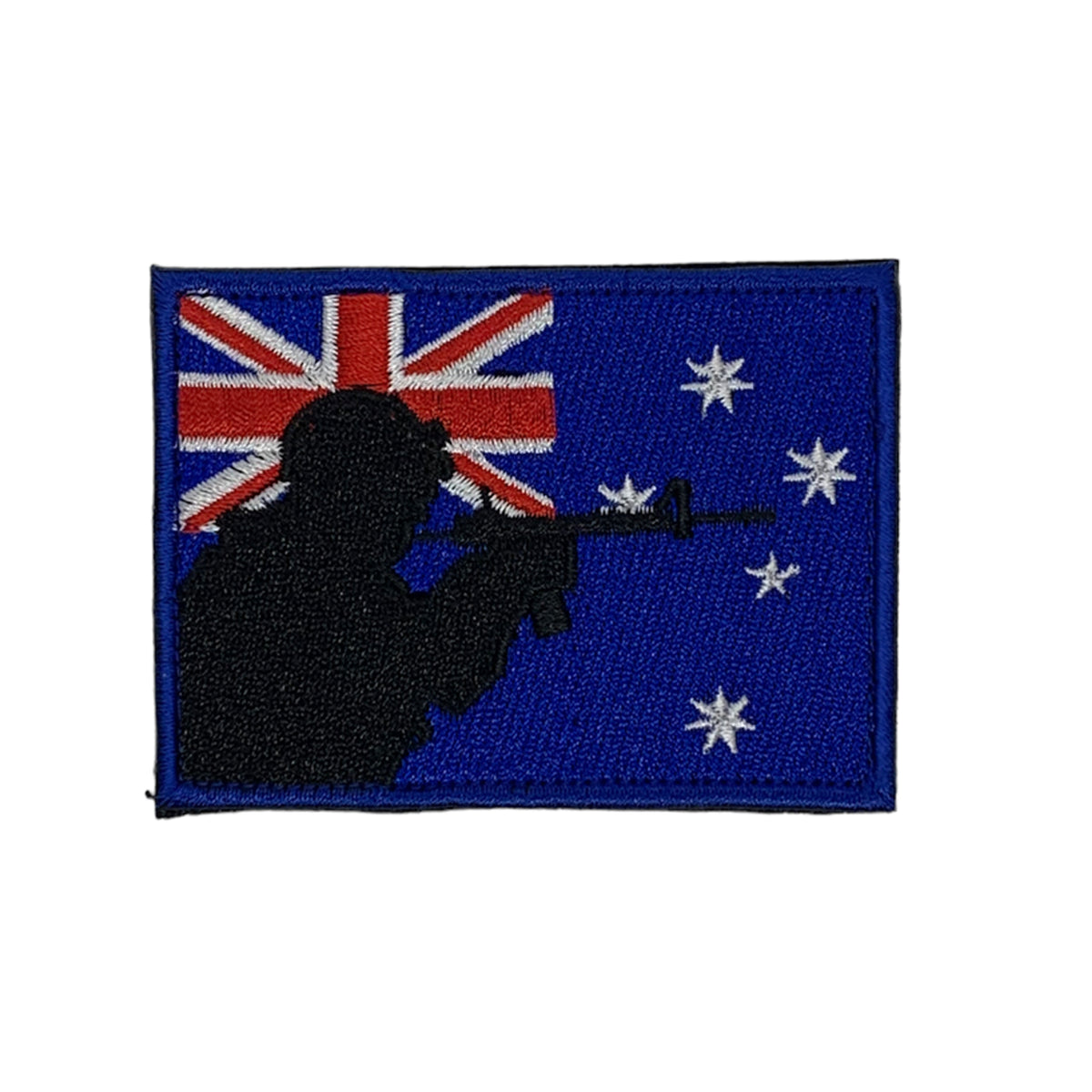 Australian Soldiers Flag Patch Comes with hook and loop Size: 7.5cm x 5.5cm www.moralepatches.com.au