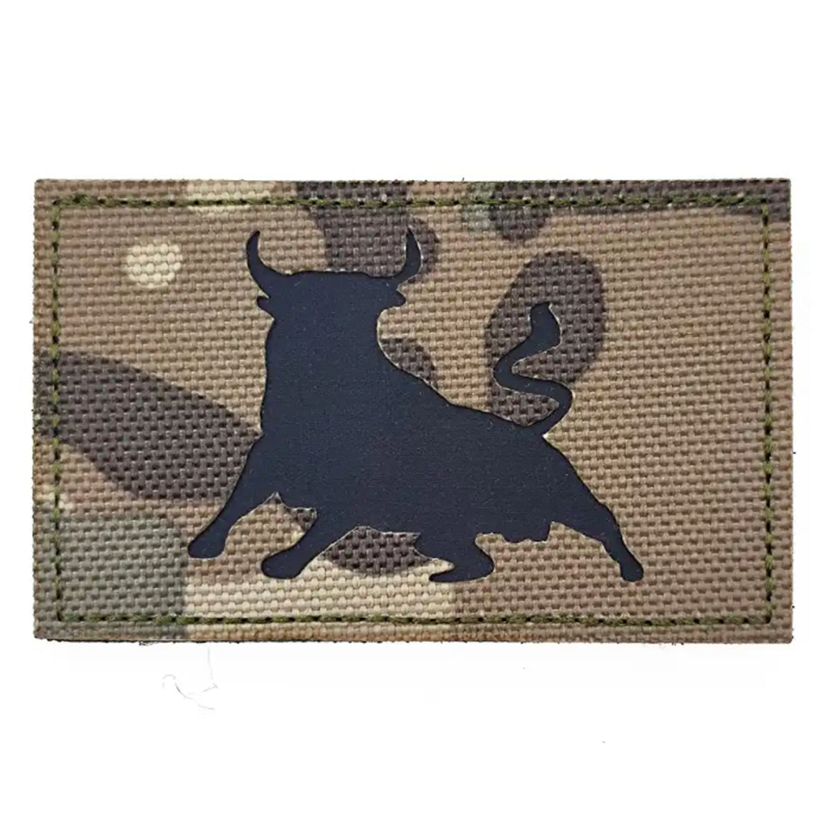 Bull Laser Cut Multicam Patch Hook & Loop. Size: 8x5cm HOOK AND LOOP BACKED PATCH(BOTH PROVIDED) www.moralepatches.com.au