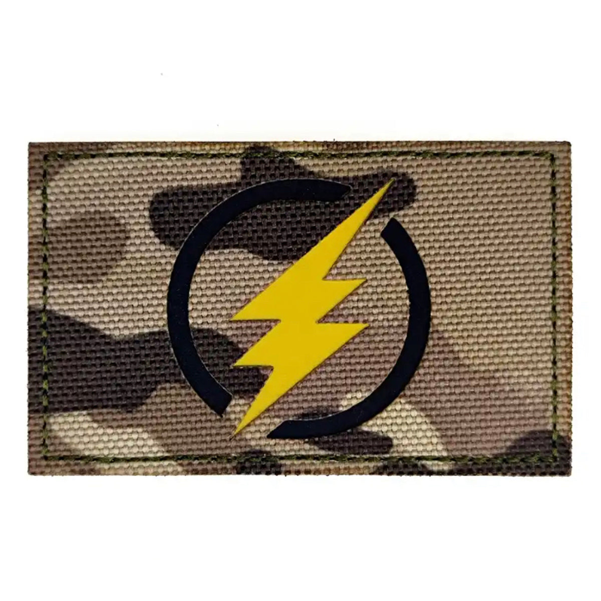 Lightning Bolt Laser Cut Multicam Patch Hook & Loop. Size: 8x5cm HOOK AND LOOP BACKED PATCH(BOTH PROVIDED) www.moralepatches.com.au