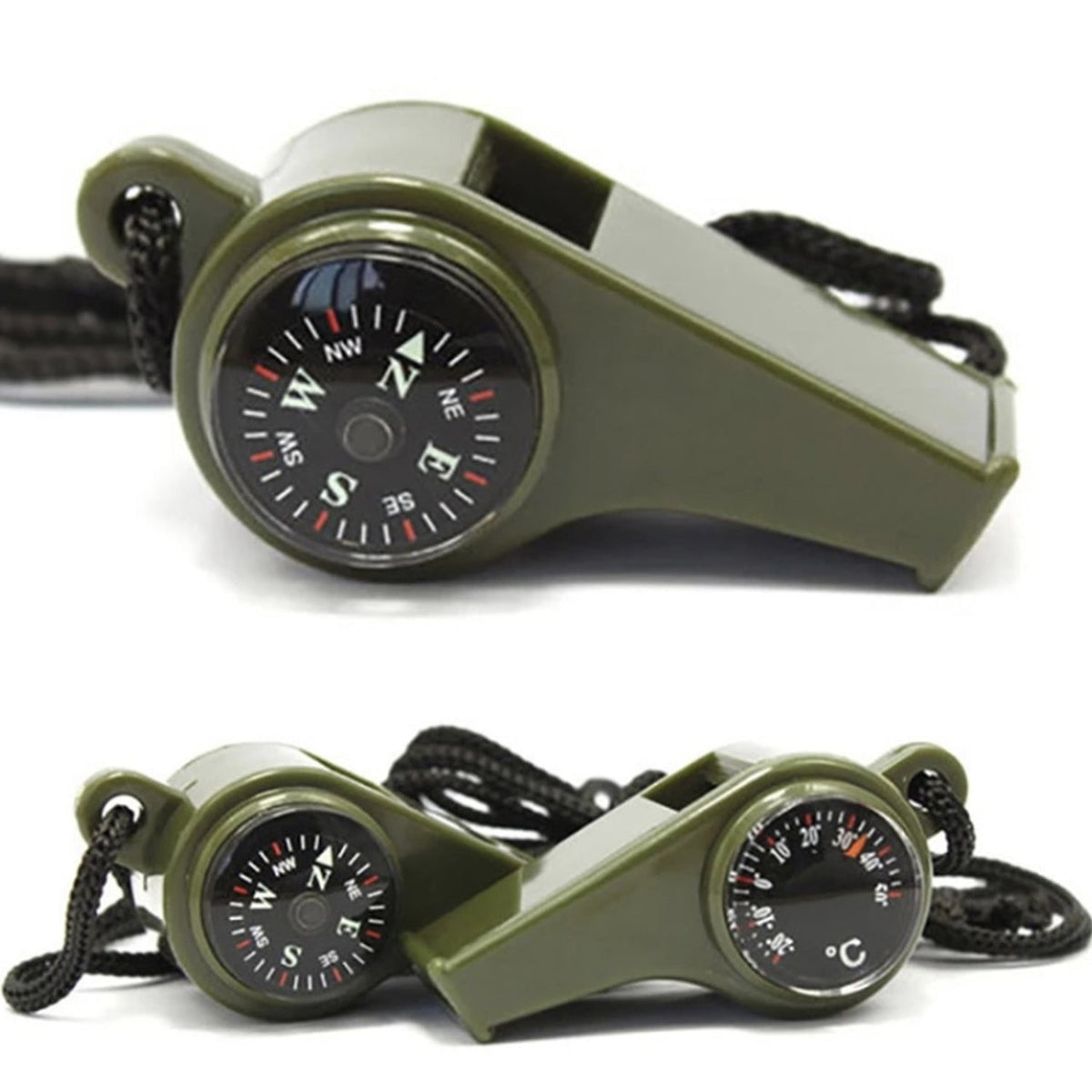 Great for camping, hiking, cadets, scouts and other outdoor activities Whistle Compass Thermometer Brought to you by Defence Q Store