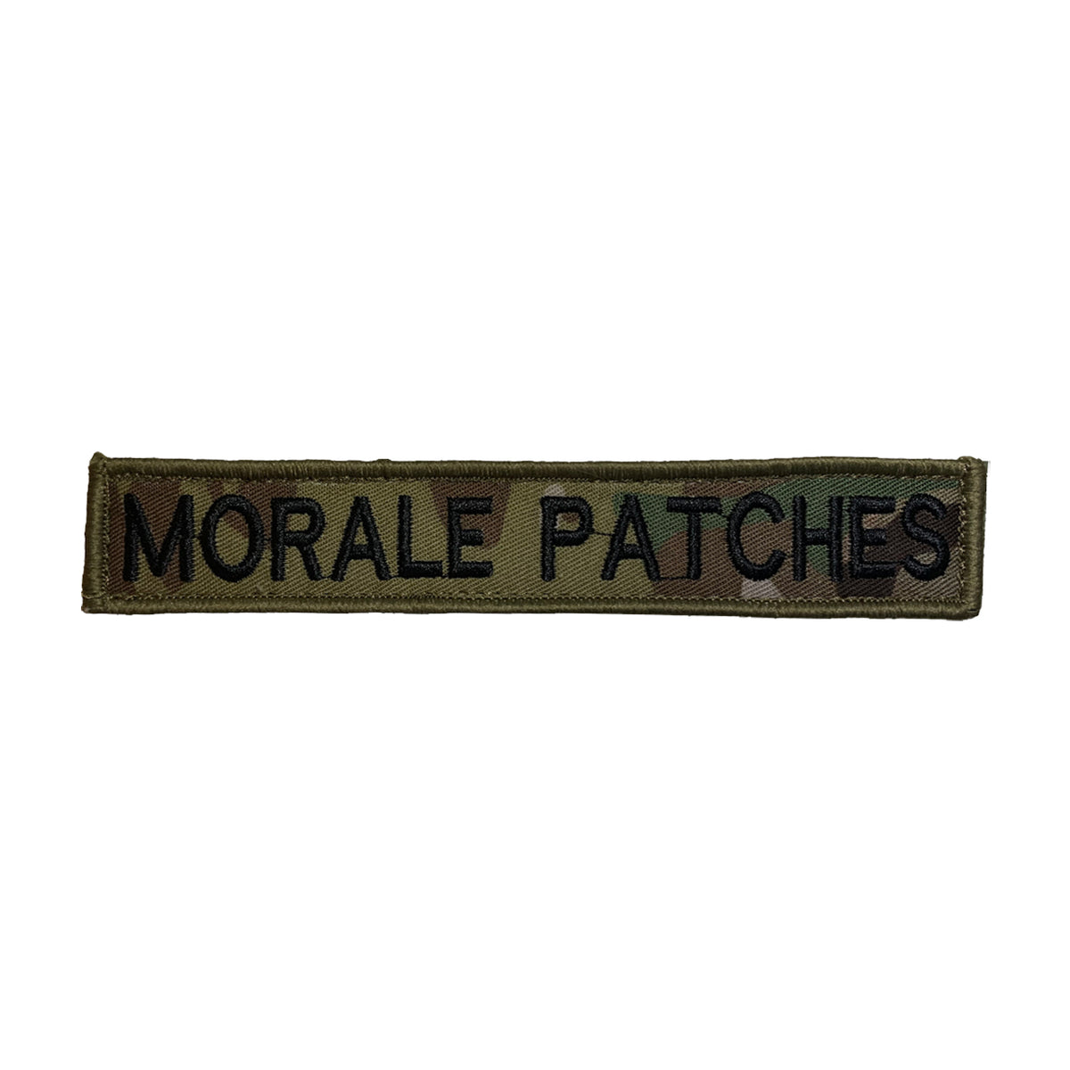 Name tag in Multicam material, size is 2.5cm x 15cm, lettering is 1.5cm in height. All embroidery is done in upper case letters only as a FYI. These are great for cadets or even survivalists who love their multicam uniforms. Don't forget you can even add the velcro backing and use them on your field gear or even dog vests. Made on the Gold Coast, please support Australian made www.moralepatches.com.au