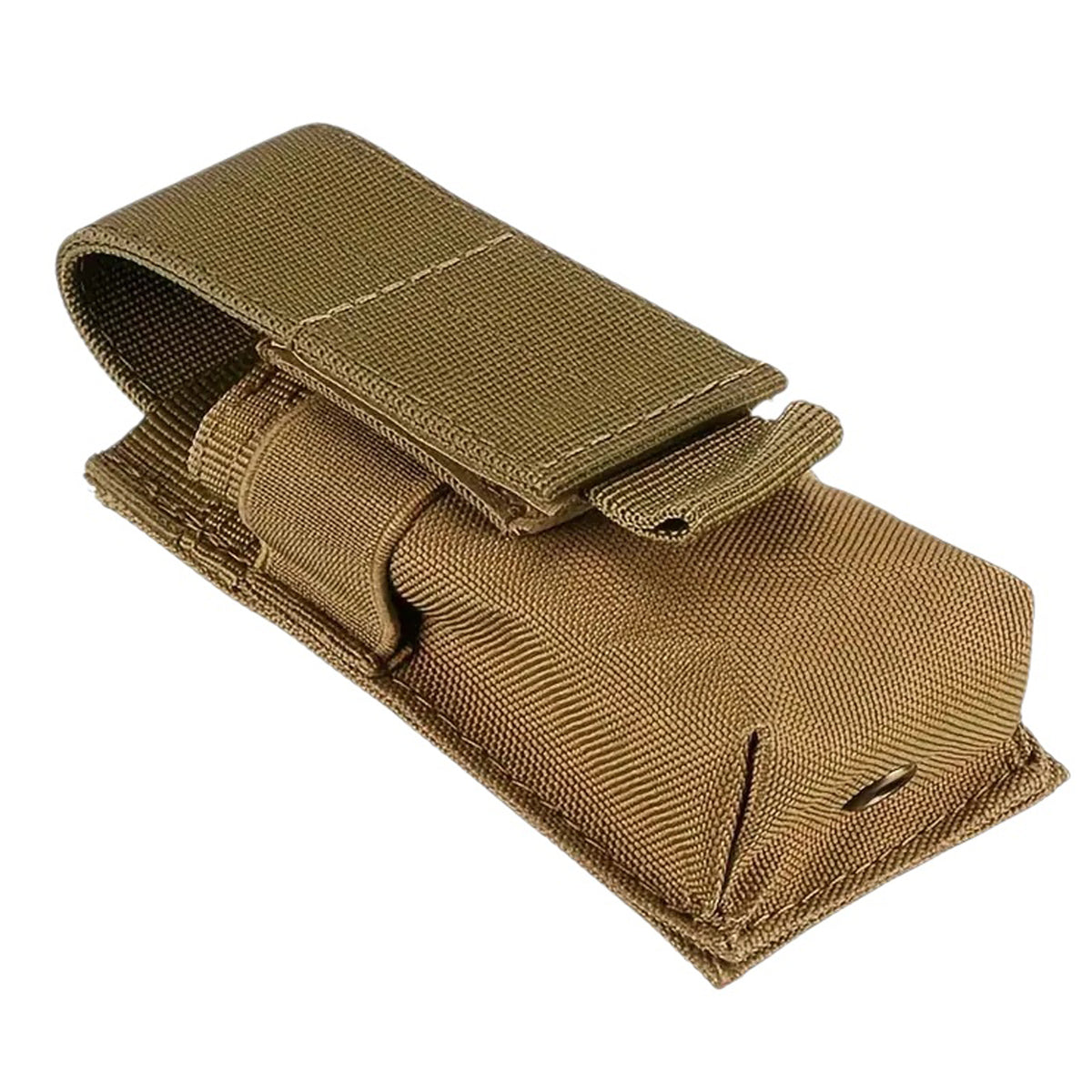 Looking for a compact and convenient way to carry your multitool or small folding knife? Look no further! This multifunctional pouch can easily attach to your webbing or backpack strap for easy and quick access. Plus, it measures at a portable 14x5.5x4cm. Don't miss out on this must-have addition to your gear! www.moralepatches.com.au