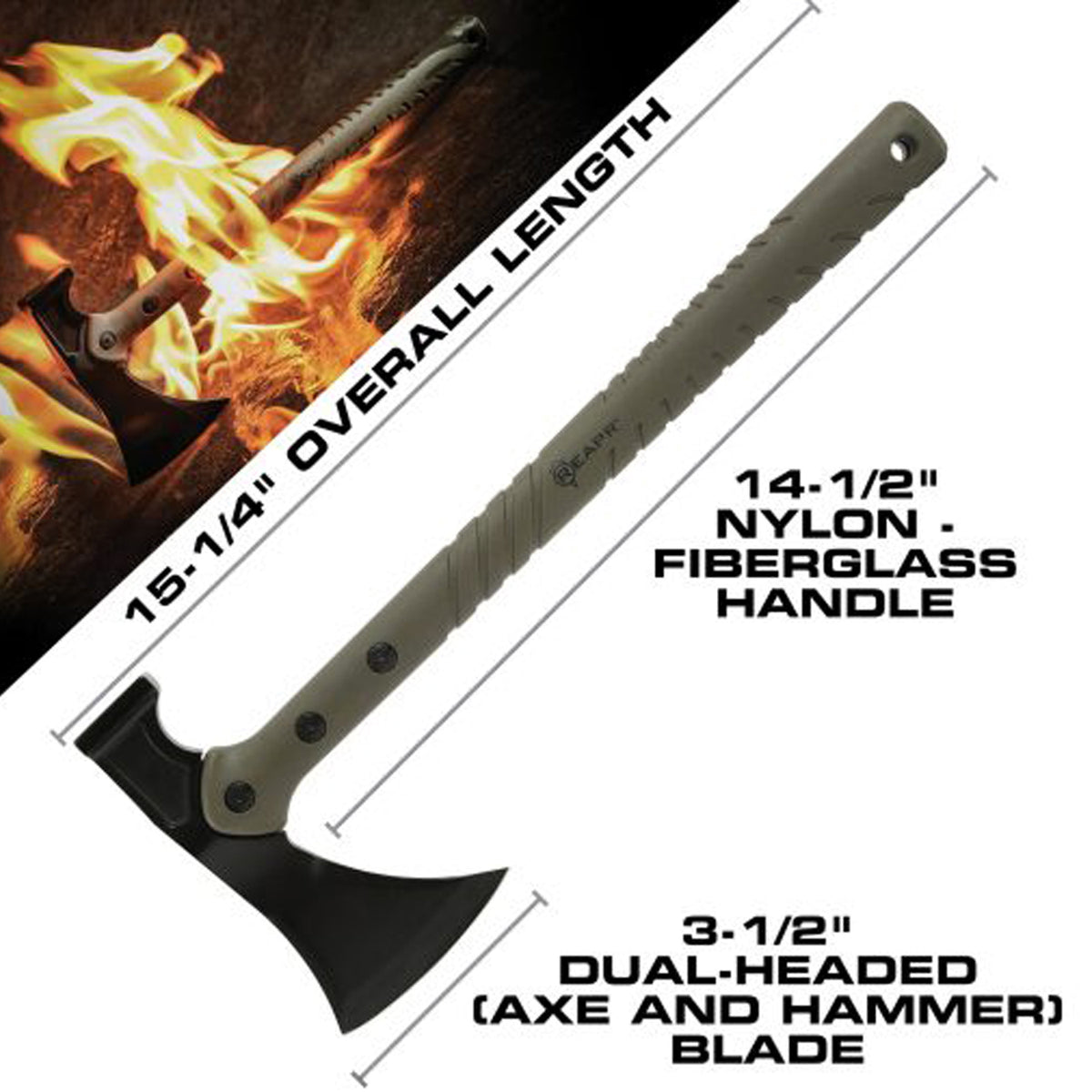 The Sparrow Hammer Axe gives you the utility for camping trips and wilderness survival prep with a design that sets this axe apart from the crowd. The Sparrow is a two-in-one axe and hammer combination that matches quality with functionality. www.moralepatches.com.au