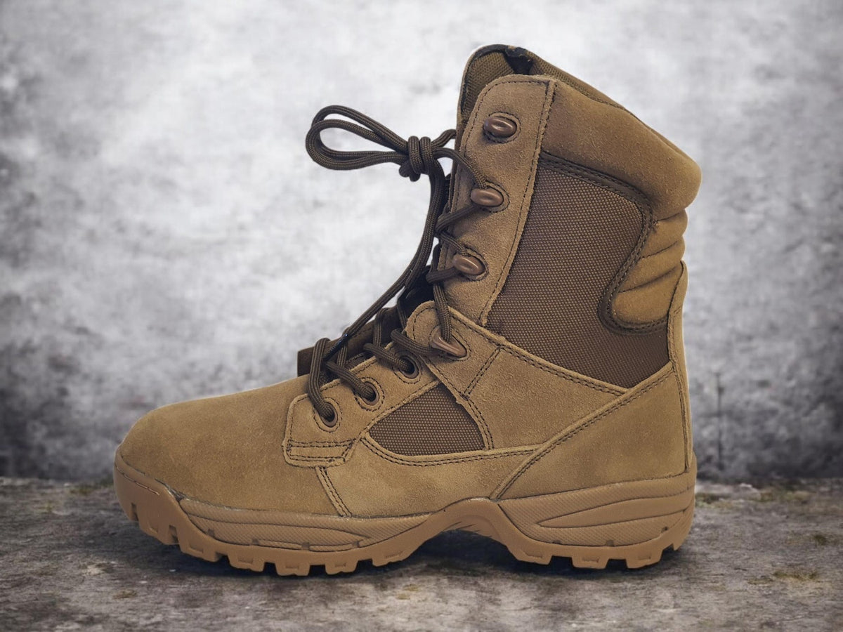 Discover the next generation of tactical footwear with the Army Cadet Tactical Kangaroo Boot. This metal-free design makes it perfect for scouts, army cadets, metal detector operators, and enthusiasts of paintball or gel blaster activities. www.moralepatches.com.au
