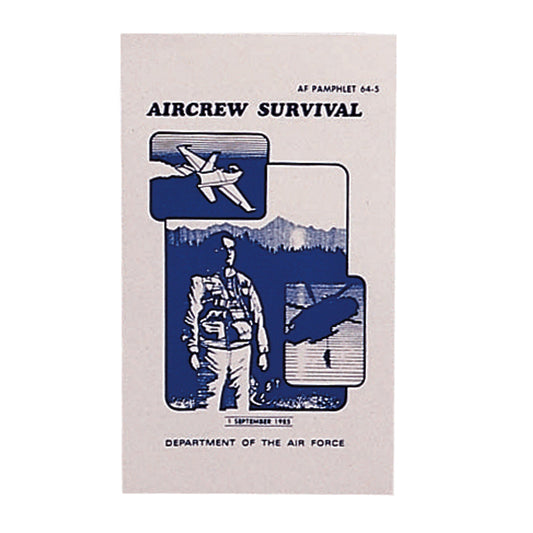 Delve into the depths of military expertise with the Aircrew Survival Manual. This military field manual consists of over 120 pages with detailed illustrations that offer insights into a wide array of topics. With chapters covering search and rescue, combat survival, evading the enemy, camouflage and movement survival, medical techniques and avoiding illness, and cold weather survival, the manual provides a comprehensive guide that is perfect for military personnel, survivalists. www.moralepatches.com.au