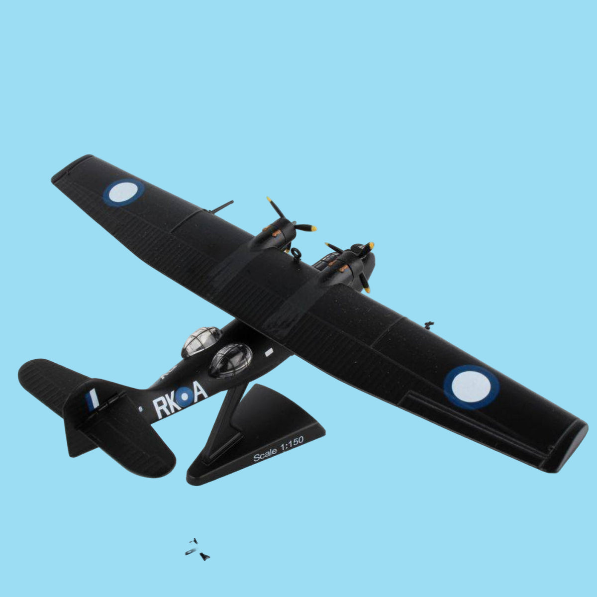 Honour Australia's legendary WWII maritime patrol heritage with this captivating 1/150 scale PBY-5A Catalina "Black Cat" from Postage Stamp. This beautifully detailed collectible celebrates the iconic flying boat that prowled the Pacific skies in RAAF service, capturing its distinctive twin-boom silhouette with authentic period accuracy. www.moralepatches.com.au