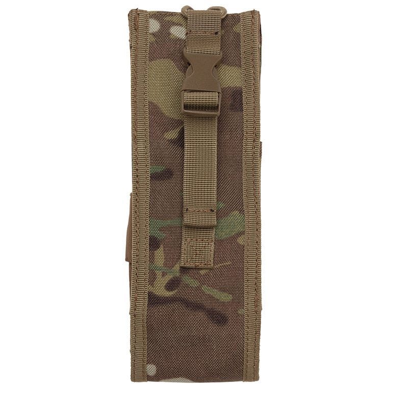 This pouch is specifically designed to fit the Harris 152 Radio in service, including the GPS module. With a drop down feature, it allows for easy access to the radio's screen and control panel without having to remove the radio. It is lightweight, weighing approximately 64 grams, and features one wrap on each side for cable routing or storing excess cabling. The added convenience of the drop down feature makes controlling the radio quick and easy. www.moralepatches.com.au
