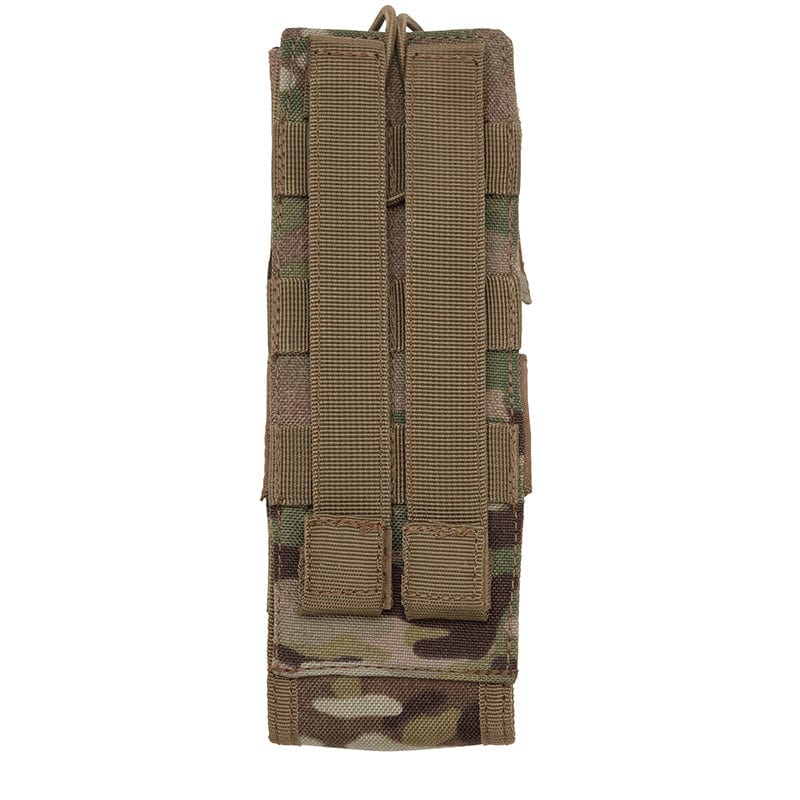 This pouch is specifically designed to fit the Harris 152 Radio in service, including the GPS module. With a drop down feature, it allows for easy access to the radio's screen and control panel without having to remove the radio. It is lightweight, weighing approximately 64 grams, and features one wrap on each side for cable routing or storing excess cabling. The added convenience of the drop down feature makes controlling the radio quick and easy. www.moralepatches.com.au
