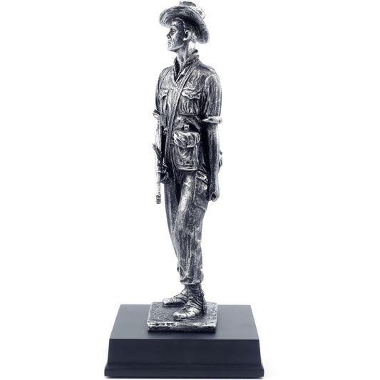 The sensational limited edition reproduction of 'The Silver Soldier' figurine is now available. Originally created for the Second Battalion, The Royal Australian Regiment (2RAR), this exquisite figurine captures the essence of a 2RAR soldier through the ages, as well as all soldiers who served in Malaya. www.moralepatches.com.au