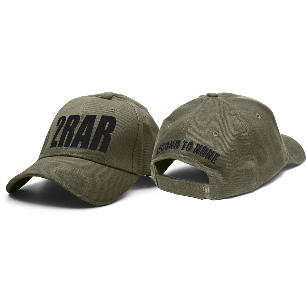 2nd Battalion Royal Australian Regiment cap, order now from the military specialists. This quality heavy brushed cotton cap features 2RAR on the cap front, with 'Second to None' embroidered above the adjustable strap on the reverse. The cap is one size fits most with an adjustable Hook-and-loop strap on the back. www.moralepatches.com.au