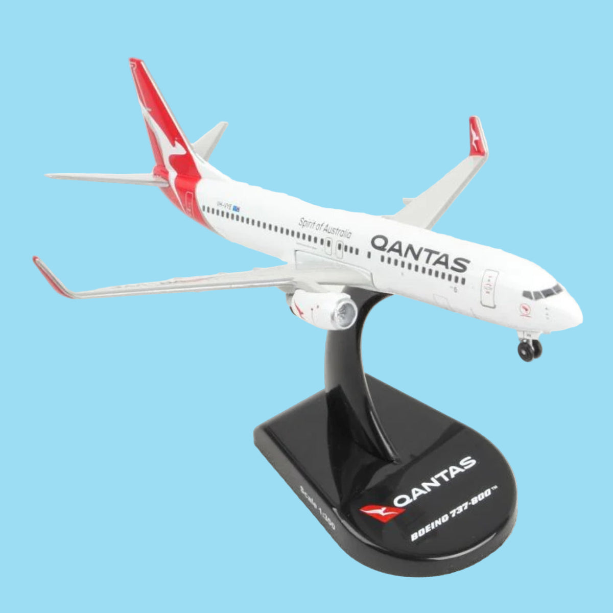 Connect with Australia's outback aviation heritage through this delightful 1/300 scale B737-8 from Postage Stamp, showcasing the Alice Springs special livery on Qantas aircraft VH-VYE. This beautifully crafted collectible honours the modern airliner that serves Australia's remote interior with pride and reliability, rendered with authentic detail and distinctive regional character.  www.moralepatches.com.au
