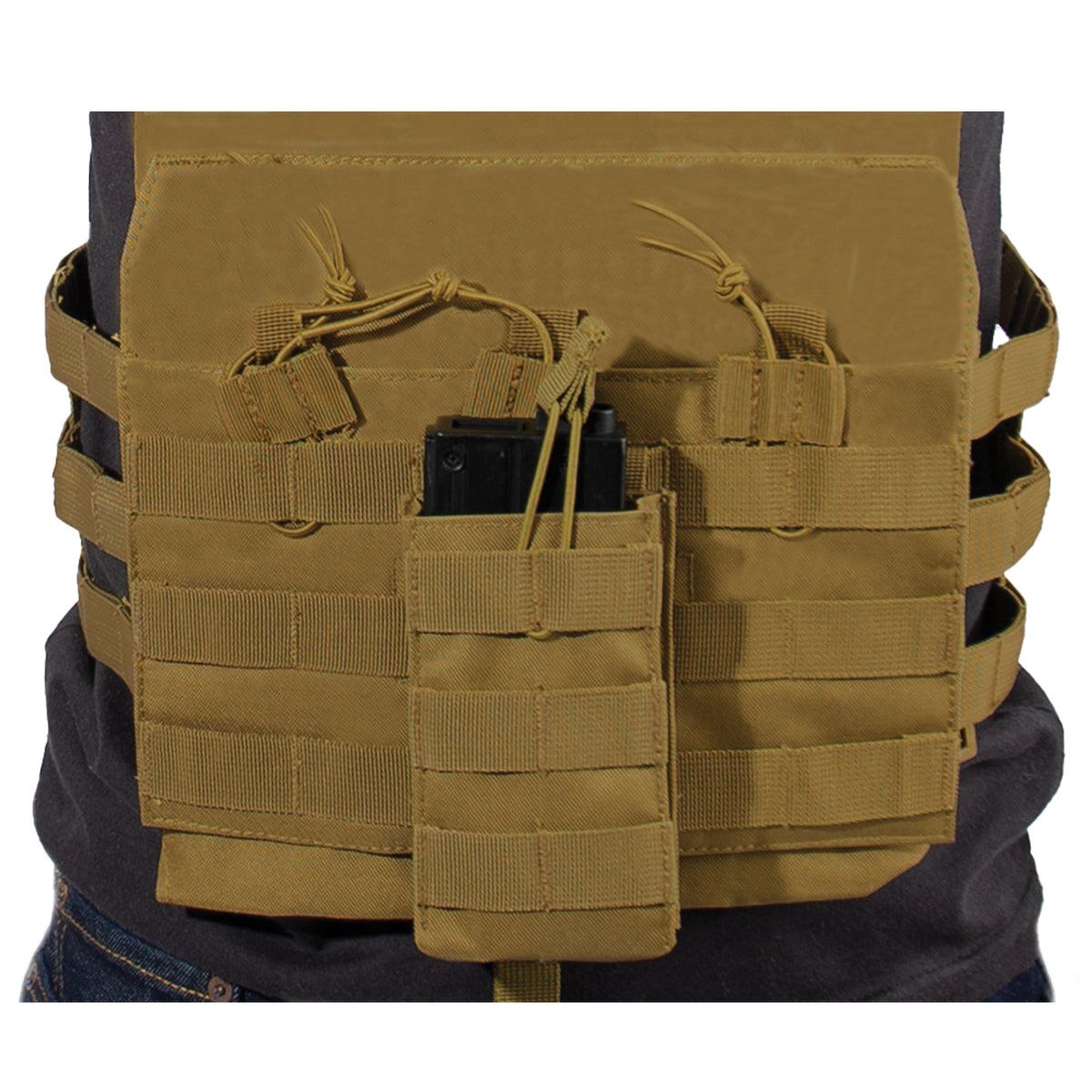  Three MOLLE loops on the front of the plate carrier mag pouch enable additional attachments. The open top design and elastic pull tabs on the AK mag pouch enable rapid access to your magazine. The tactical pouch is made with durable materials for years of use in the field. www.moralepatches.com.au