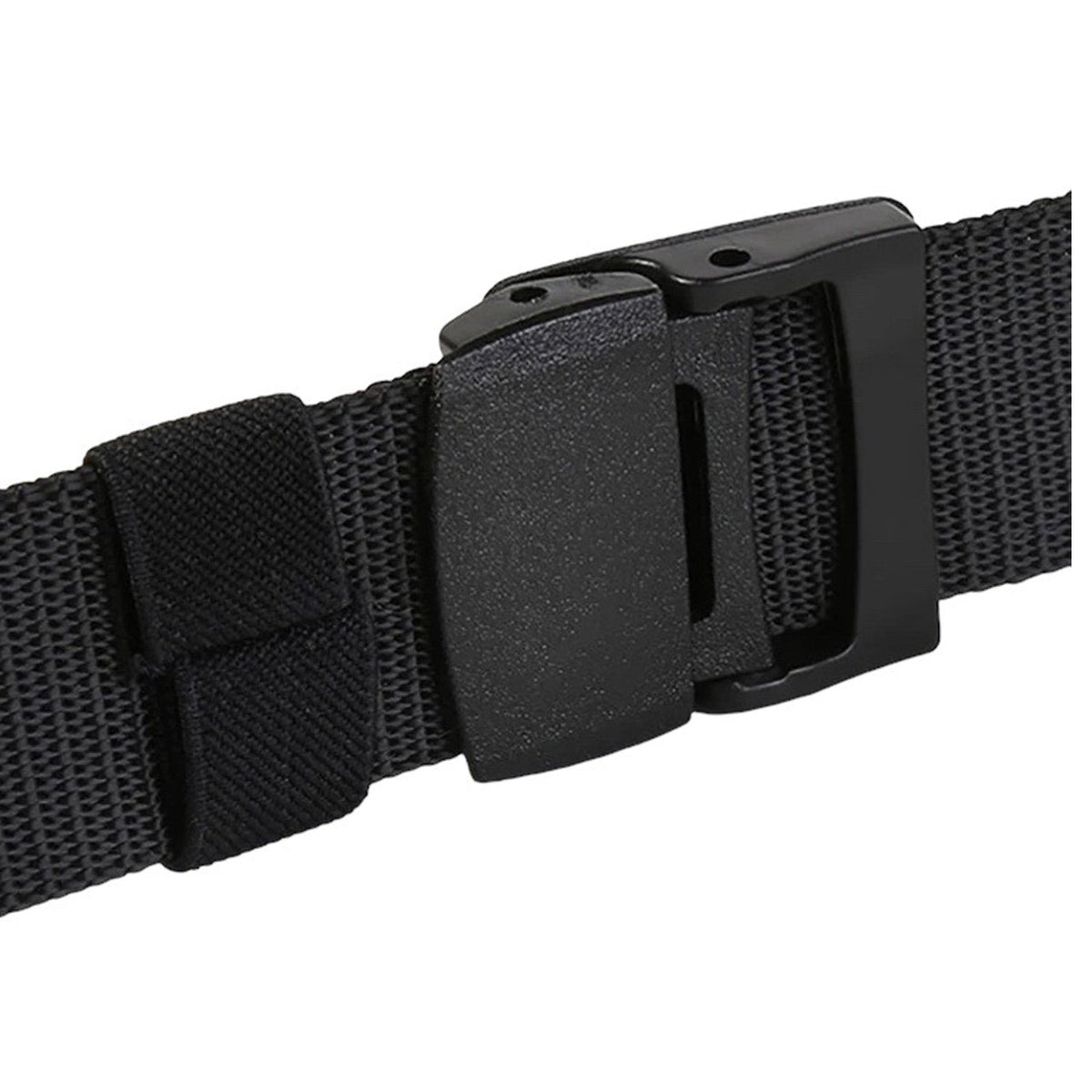 Nothing worse than having to take your belt off at the airport, this belt is the solution as it has no metal in it's design and is very solid and sturdy. This is also a good belt for out in the field as it sits really tight when done up unlike other non clipped belts that can lengthen when worn over time. www.moralepatches.com.au