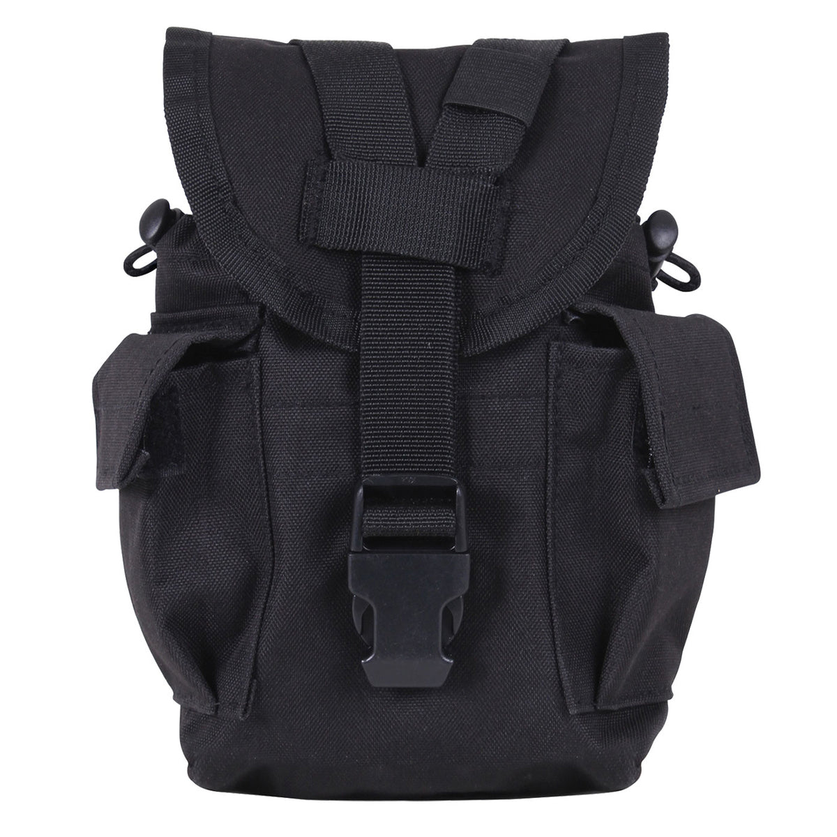 Designed For Storing A 1LT Canteen Canteen Nozzle Fits Perfectly Between The Webbing Of The Y-Strap To Secure Your Canteen While On-The-Go Quick-Release Buckle For Easy-Access Elastic Loop Located On The Y-Strap Secures Excess Webbing www.moralepatches.com.au