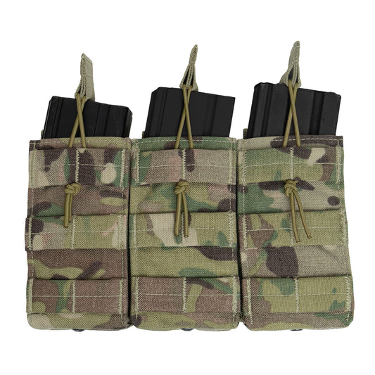 The open-top design with elastic cord closures enables rapid reloading during critical moments. Constructed from rugged 600 Denier polyester, this pouch withstands the rigors of outdoor environments and tactical operations, ensuring long-lasting performance. Its compact dimensions, measuring 9 ¼ inches X 5 ½ inches, provide high-capacity storage without adding unnecessary bulk. www.moralepatches.com.au