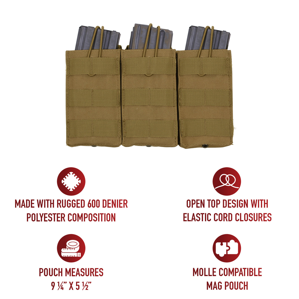 Whether you're on duty or engaged in recreational activities like airsoft or paintball, this triple mag pouch is an essential addition to your loadout. Versatile and dependable, it offers a secure and accessible solution for carrying your essential rifle magazines.  www.moralepatches.com.au