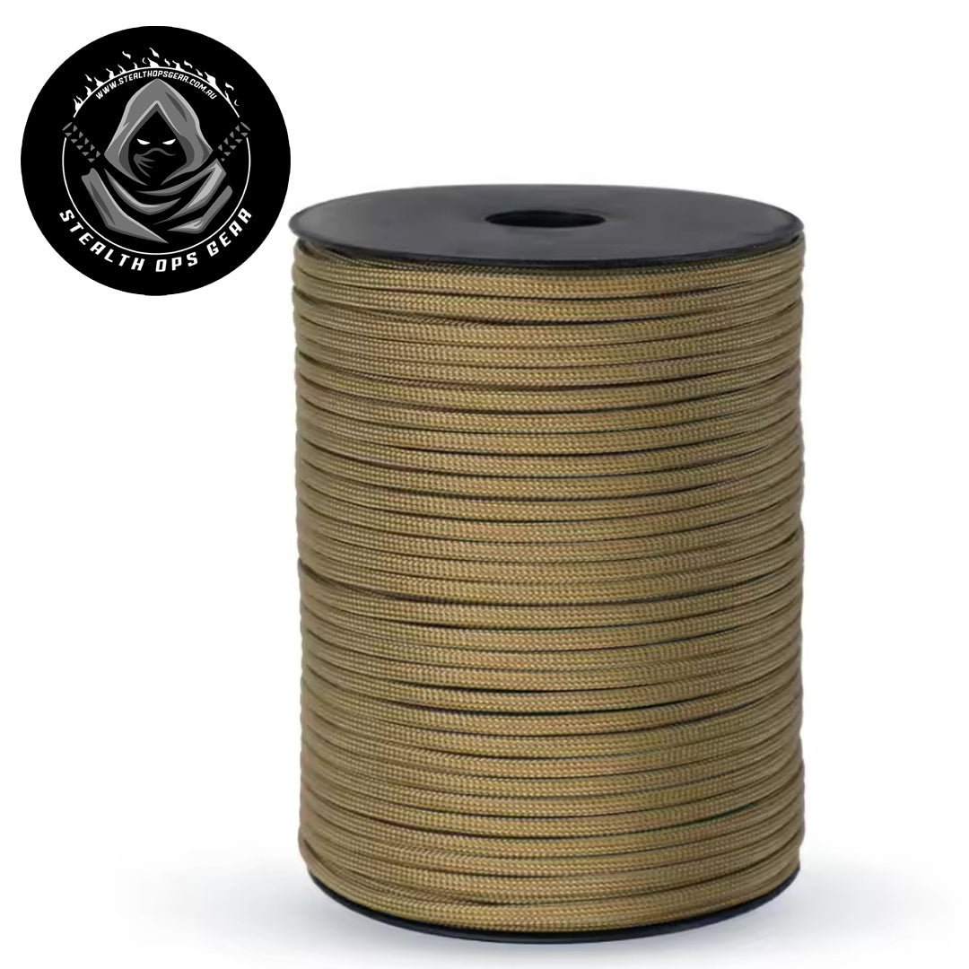 This cord is great for outdoor camping, hunting, tactical, survival bracelets and more. The Type III Commercial Grade 550 Cord features nine individual inner core strands. The inner core strands not only serve to add strength, but sections of the core can be used as sewing thread, fishing lines, and many other survival uses. www.moralepatches.com.au