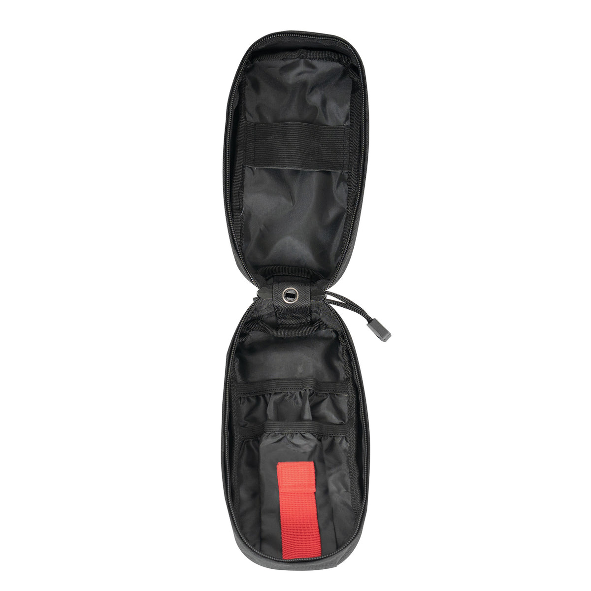 Fast Action First Aid Tourniquet Pouch is designed for rapid access to first-aid gear in situations where every second counts. The exterior pocket secures your tourniquet with a webbing flap featuring a hook and loop closure and elasticized polyester for a secure fit. The fast action pull tab allows easy one-handed access for self-use. www.moralepatches.com.au