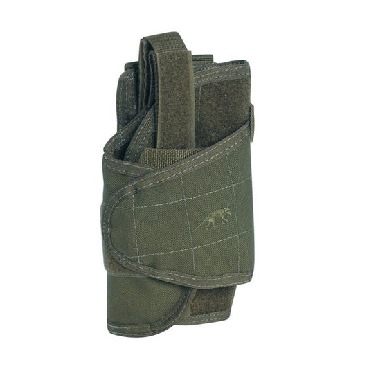 The Tasmanian Tiger Tac Holster MK II in Coyote offers an adjustable design that securely attaches to MOLLE systems, providing a versatile and dependable pistol carry solution. www.moralepatches.com.au