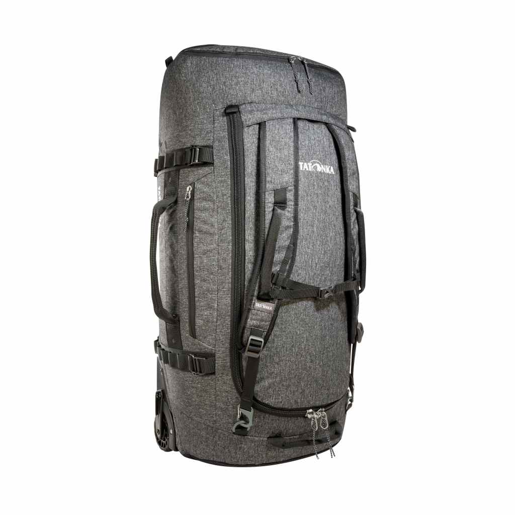 The Tatonka Duffle Roller 80 is a tough, versatile travel bag designed for long adventures. With 80 litres of storage, it has the capacity you need for a decent trip away. The main compartment opens right up for easy packing and features internal compression straps to keep your gear secure in transit. www.moralepatches.com.au