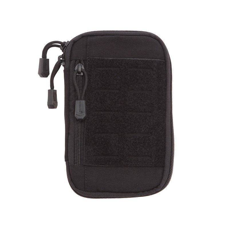 While mounted on a load bearing vest you can access your equipment easily through the top or unzip it fully for complete access and organising. It has a small zipped pocket on the side to keep your cards or smaller items separate and a Velcro loop and molle panel on the from to attach patches or small pouches. www.moralepatches.com.au