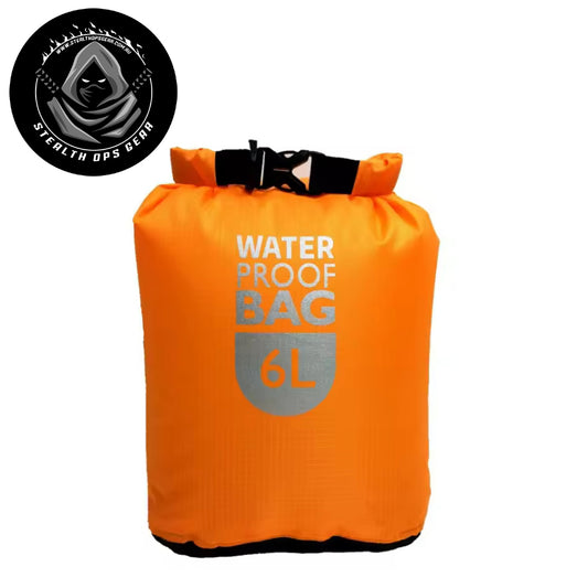 6LT Camping Lightweight Dry Bag Orange