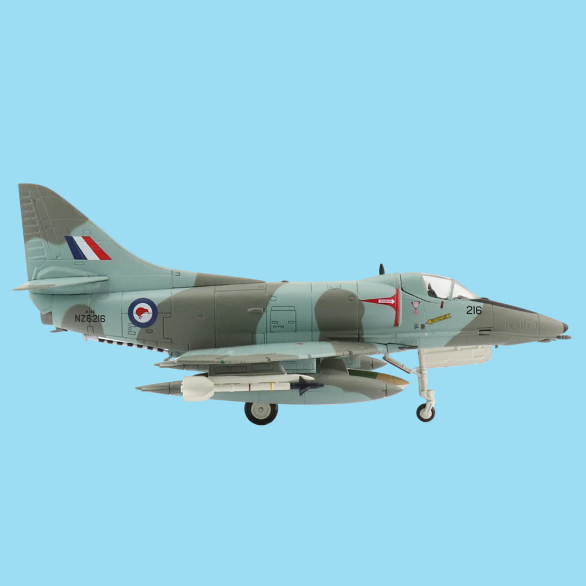 Preserve New Zealand's Cold War aviation heritage with this exceptional 1/72 scale Douglas A-4G Skyhawk from Hobby Master, capturing aircraft NZ 6216 as it appeared in July 1984 with the RNZAF. www.moralepatches.com.au