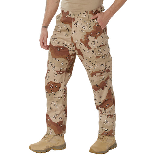 Experience over 4 decades of trusted design with our Color Camo Tactical BDU Pants. Constructed from a robust cotton / polyester fabric blend, these military cargo pants are built for unparalleled performance and comfort.  www.moralepatches.com.au