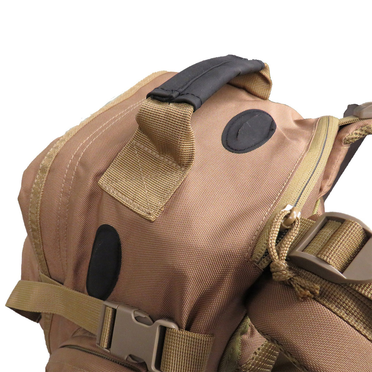 The Tactical 45LT Patrol Pack is designed for 2-3 day missions, featuring two main compartments for efficient gear organization. It includes a front pocket with an internal organizer, a dedicated hydration pocket, and a protective pouch for sunglasses. www.moralepatches.com.au