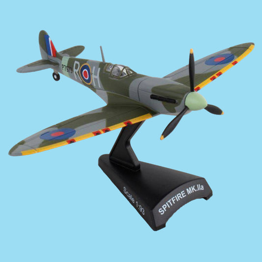 Honour Australia's WWII fighter heritage with this charming 1/93 scale RAAF Spitfire from Postage Stamp. This finely detailed collectible celebrates the legendary British fighter that served with distinction in Australian colours, capturing the aircraft's iconic elliptical wings and graceful profile with authentic period accuracy. www.moralepatches.com.au