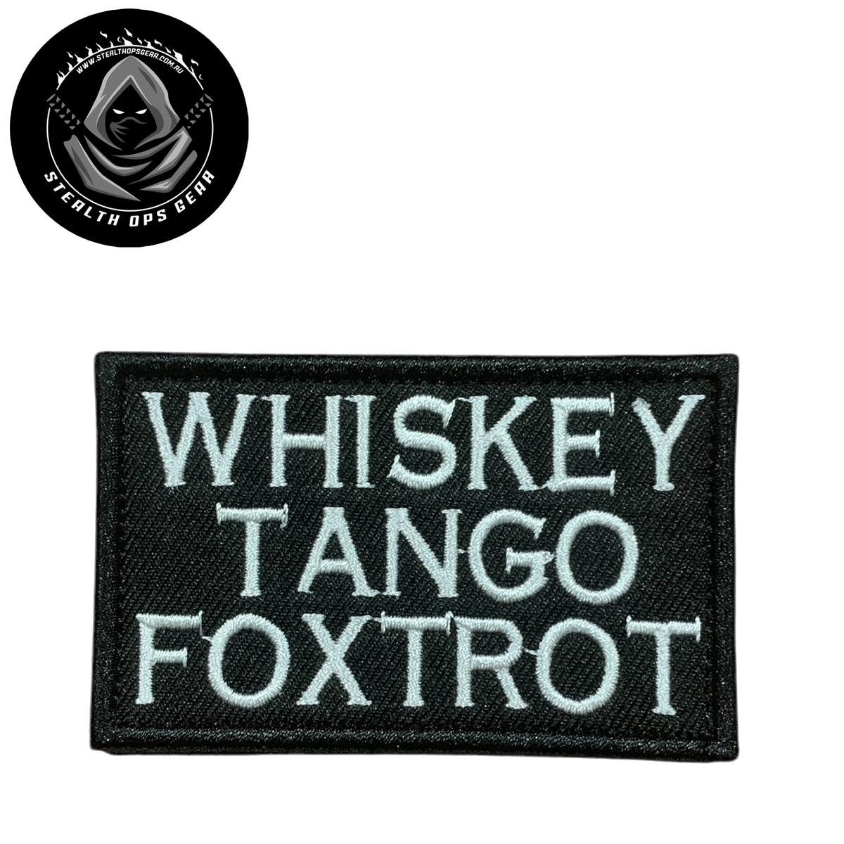 Unleash your creative side with the Whiskey Tango Foxtrot Embroidery Patch Hook &amp; Loop. Measuring 8x5cm, this patch features a stunningly embroidered design and a secure hook &amp; loop backing. A must-have for collectors looking for high-quality additions to their collection. www.moralepatches.com.au