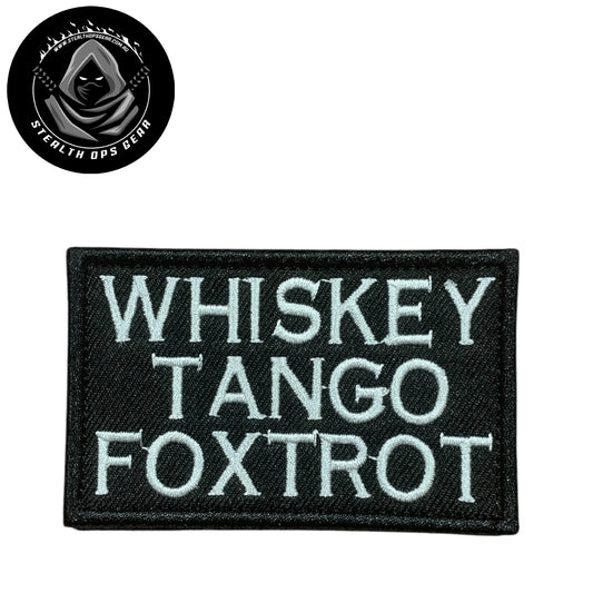 Unleash your creative side with the Whiskey Tango Foxtrot Embroidery Patch Hook &amp; Loop. Measuring 8x5cm, this patch features a stunningly embroidered design and a secure hook &amp; loop backing. A must-have for collectors looking for high-quality additions to their collection. www.moralepatches.com.au