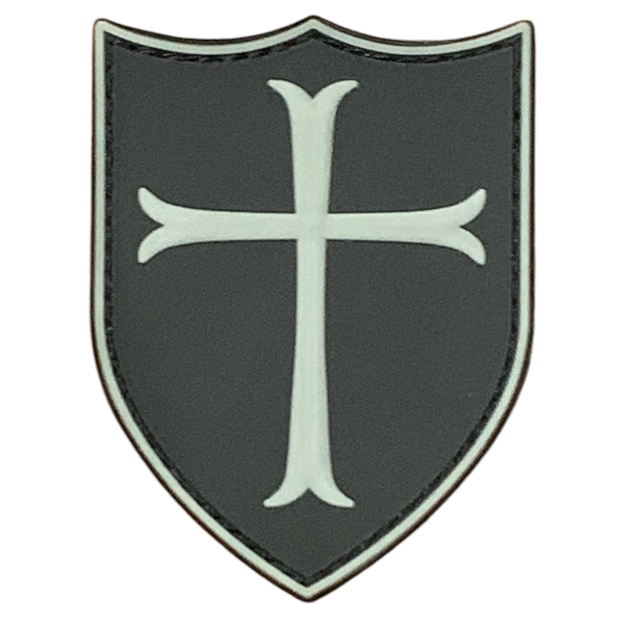 Transform your field gear, jackets, shirts, pants, jeans, hats, and patch boards with the powerful Knights Templar Crusaders Cross PVC Patch. Measuring 8x6cm and equipped with Velcro backing, this badge is the perfect symbol of devotion and strength. Embrace the power and join the crusade today! www.moralepatches.com.au gray