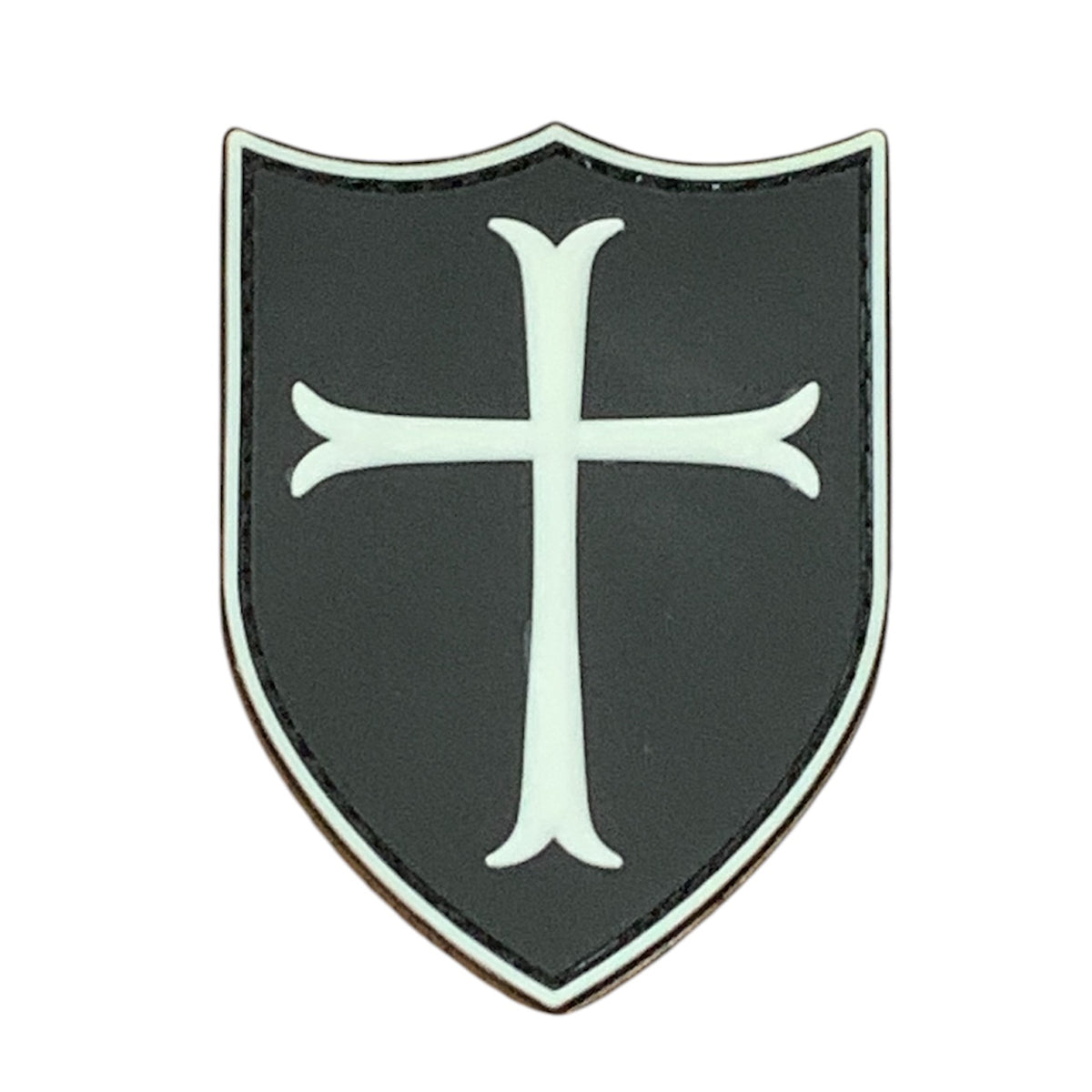 Transform your field gear, jackets, shirts, pants, jeans, hats, and patch boards with the powerful Knights Templar Crusaders Cross PVC Patch. Measuring 8x6cm and equipped with Velcro backing, this badge is the perfect symbol of devotion and strength. Embrace the power and join the crusade today! www.moralepatches.com.au white
