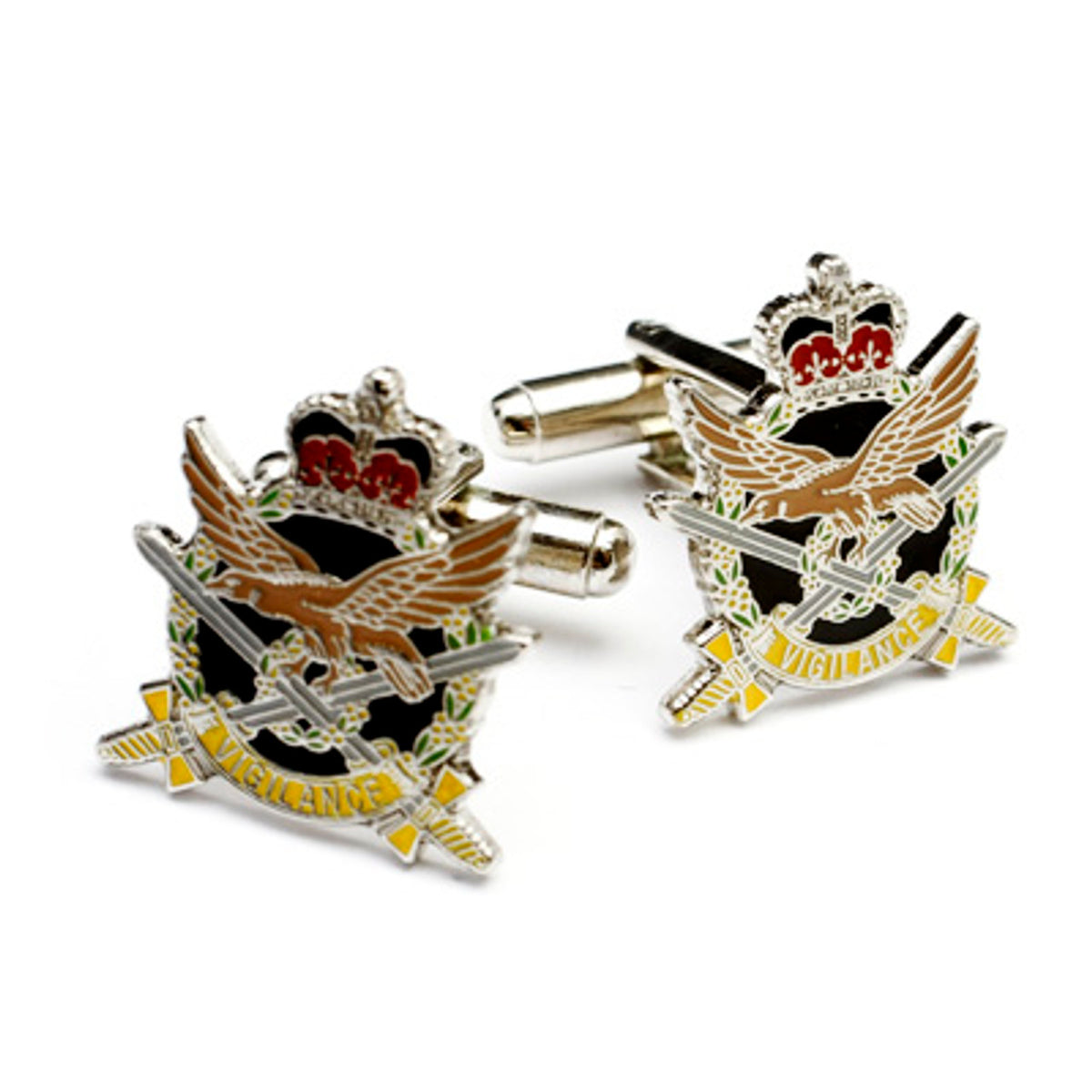 Show your pride and commitment with these sparkling Australian Army Aviation Corps (AAAvn) 20mm cuff links. With full colour enamel and gold plating, these gorgeous accessories will bring a touch of style to any work outfit or special occasion. www.moralepatches.com.au