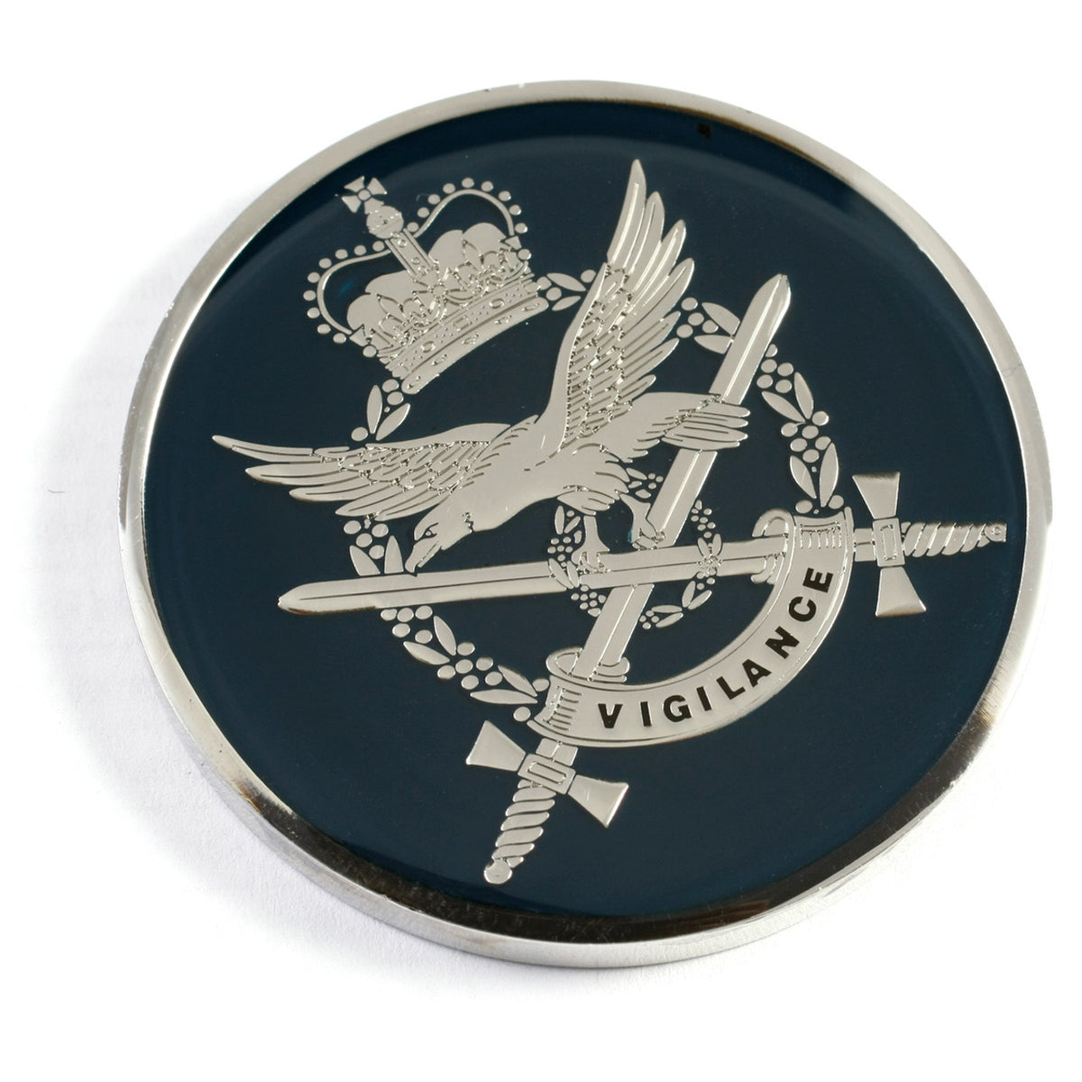Show your respect for the Australian Army Aviation Corps with this beautiful full-colour medallion! Its unique design features the iconic AAAvn badge in silver and dark blue. Show your appreciation with this one-of-a-kind piece of jewelry. www.moralepatches.com.au
