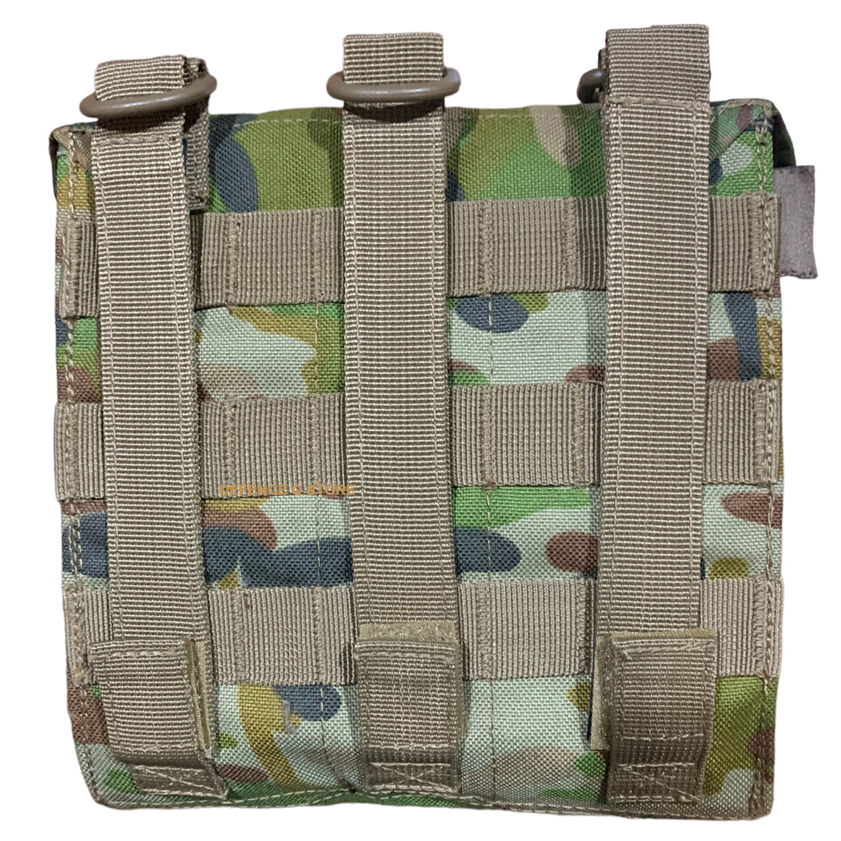 The AMCU Tactical Assault Minimi Pouch boasts the same high-quality standards as the standard issue Minimi, but with a lighter and stronger design that can be easily MOLLE mounted. www.moralepatches.com.au back view