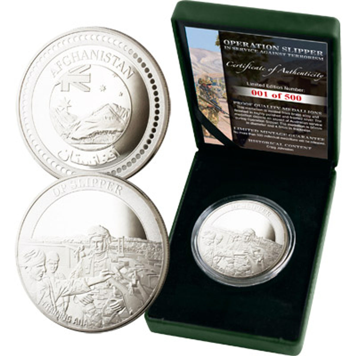 This limited edition medallion commemorates the crucial role of the Australian forces in training and mentoring the Afghan National Security Forces. www.moralepatches.com.au
